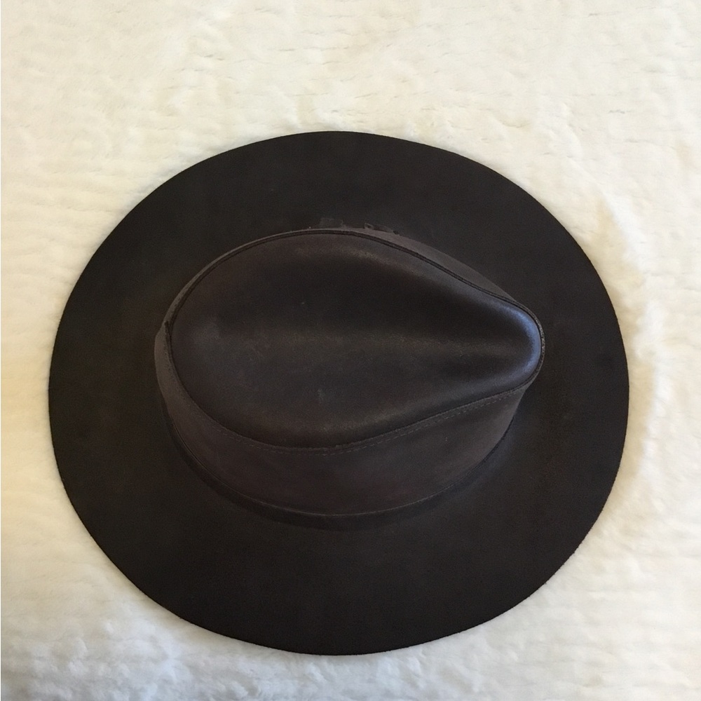 Henschel Co. Leather Brown Hat Sz.M - Picture 2 of 9